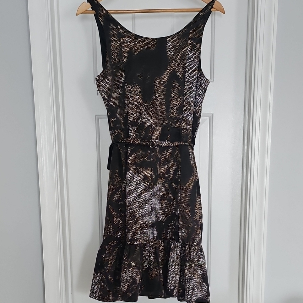 Outback Red Black and Brown Mini Dress